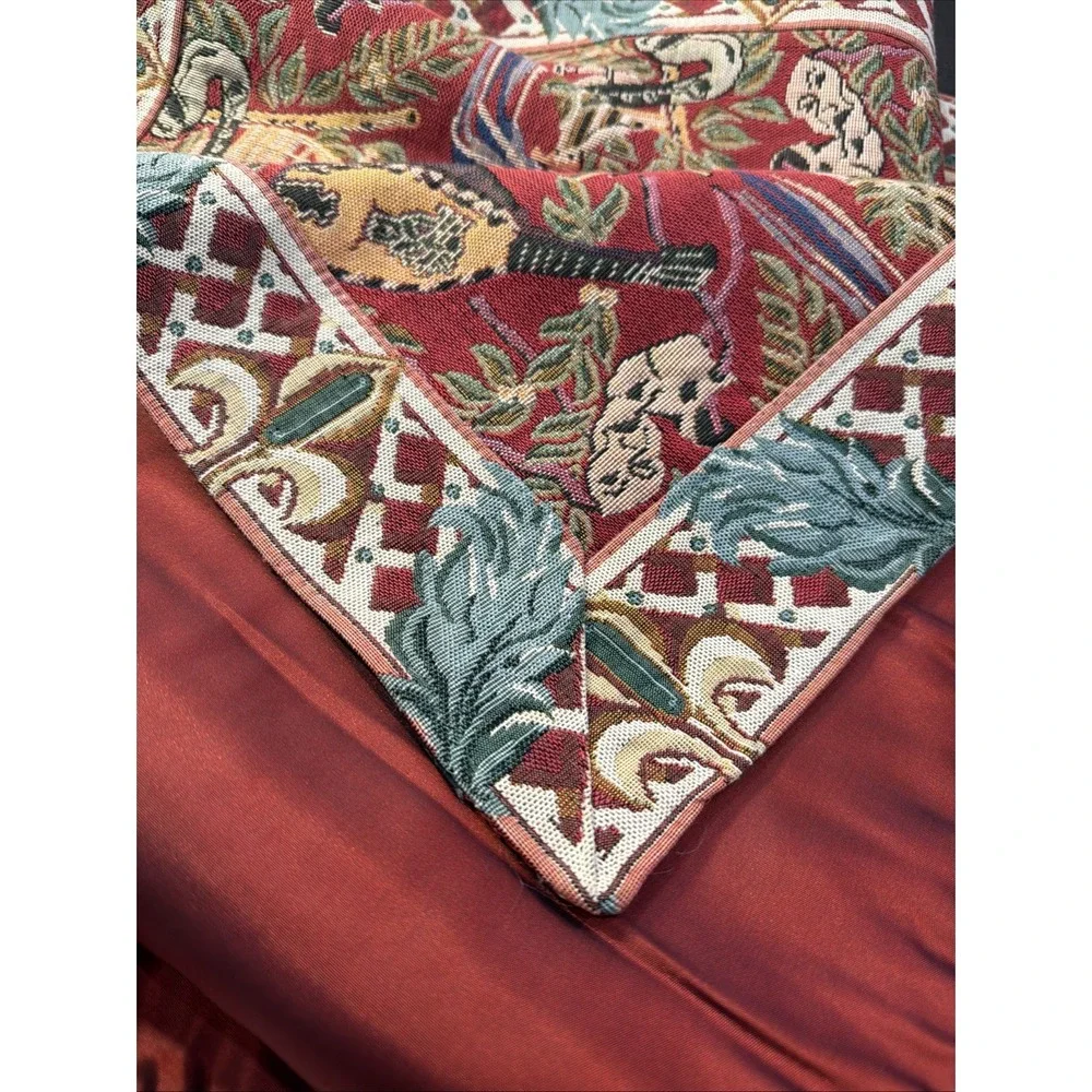 VINTAGE TAPISSERIE TAPESTRY Runner Metropolitan Opera , Birds , Dining Room Hang